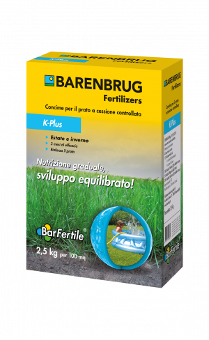 Concime per il prato 2,5 kg Barenbrug,barfertile,k-plus NK 13-26+Mg+s