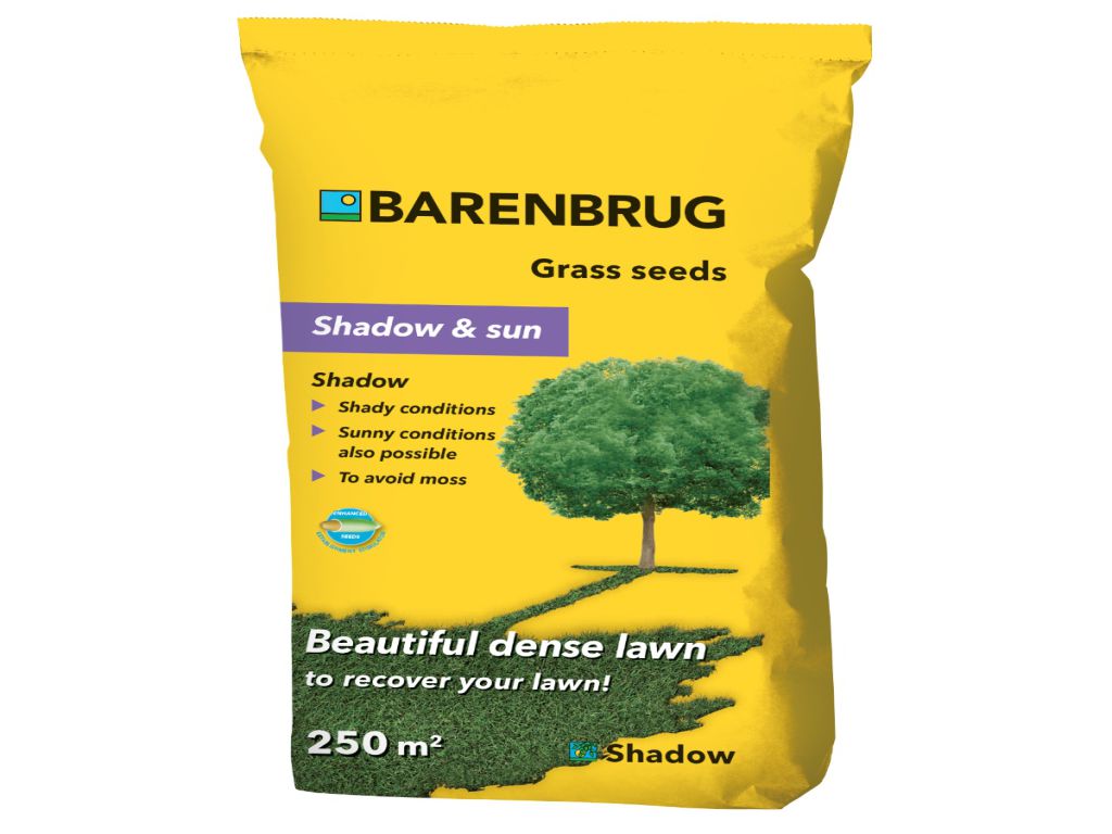 Semi per il prato 5 kg resistente all'ombra,Barenbrug,shadow con tecnologia Yellow Jacket Water Manager®