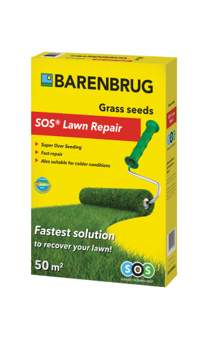 Semi per il prato 1 kg Barenbrug,sos rigenerazione rapida con tecnologia di SOS® SuperOverSeeding