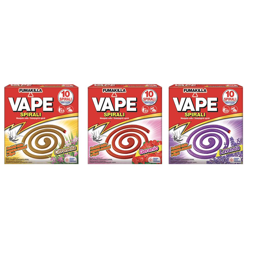 Spirali Profumate Lavanda/Citronella/Geranio/3 pz