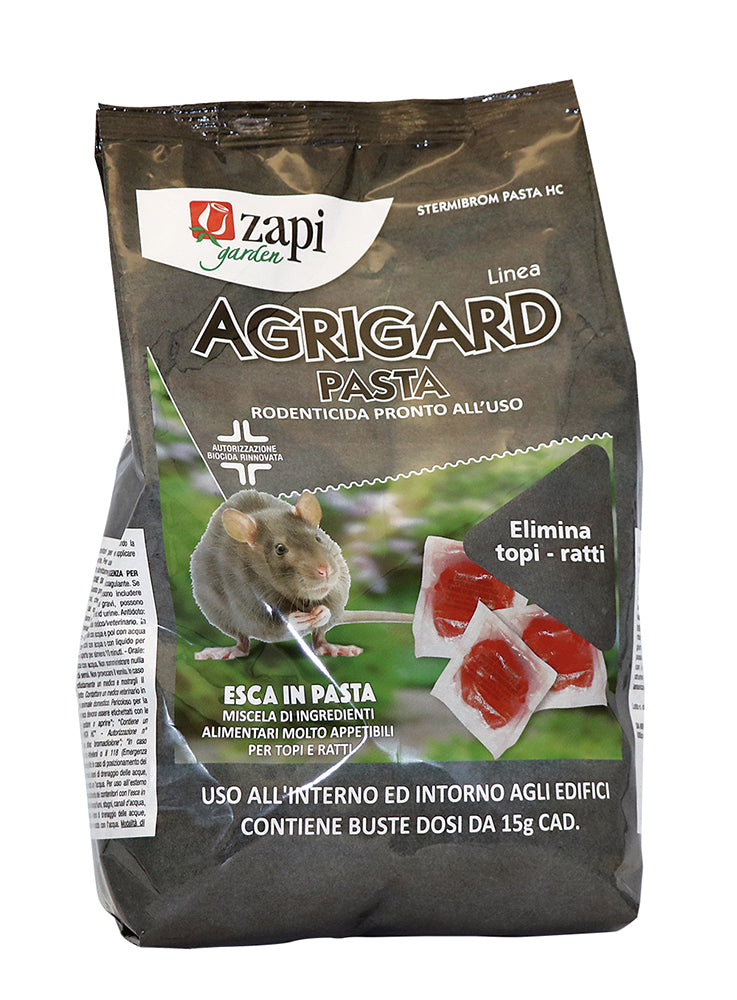 Esca rodenticida per topi in pasta agrigard,pronta all'uso,1,53kg